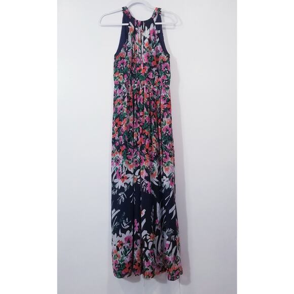 Eliza J Floral Print Halter Maxi Dress Multicolored - Picture 11 of 13
